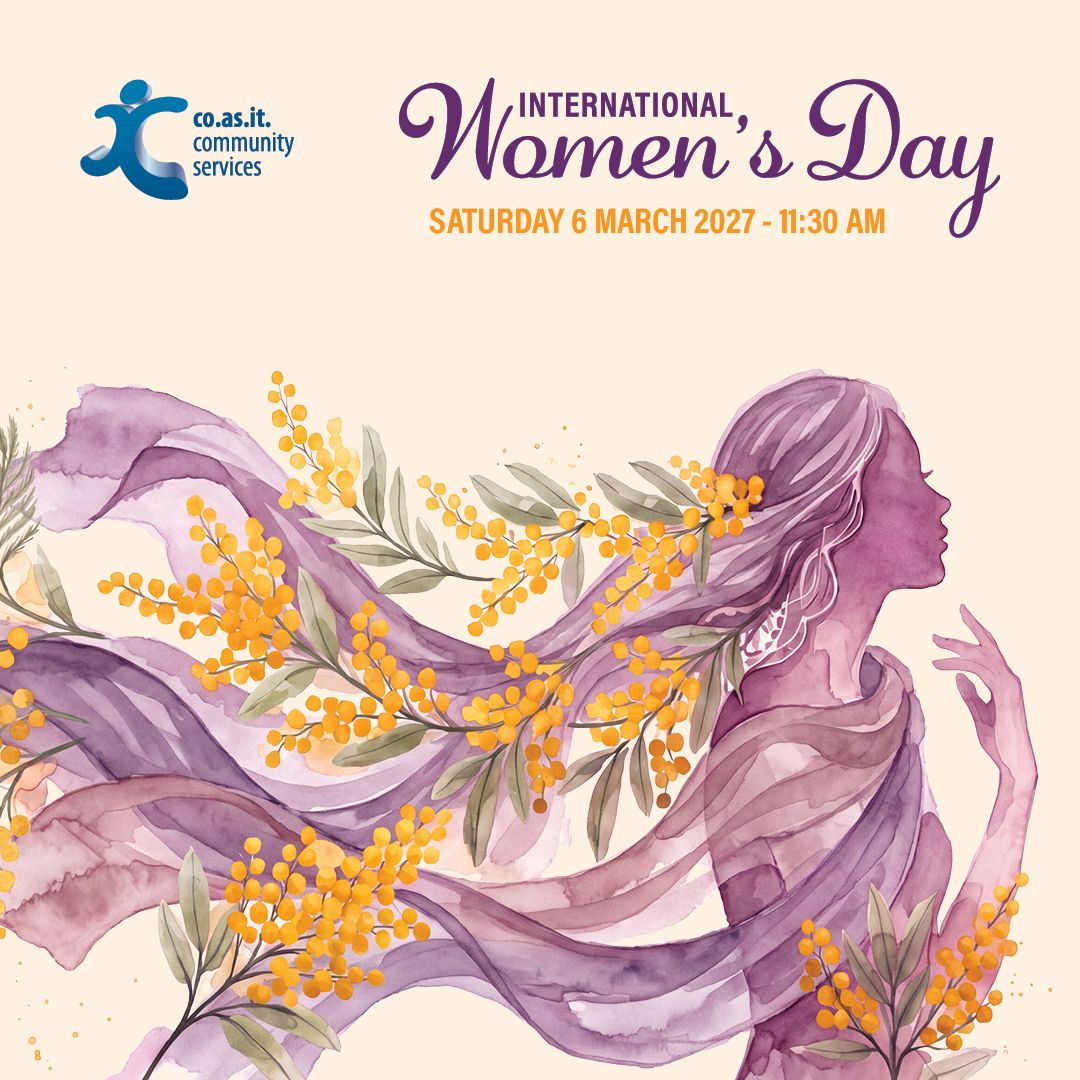 CoAsIt Community Services International Women's Day Event - 6 March 2027