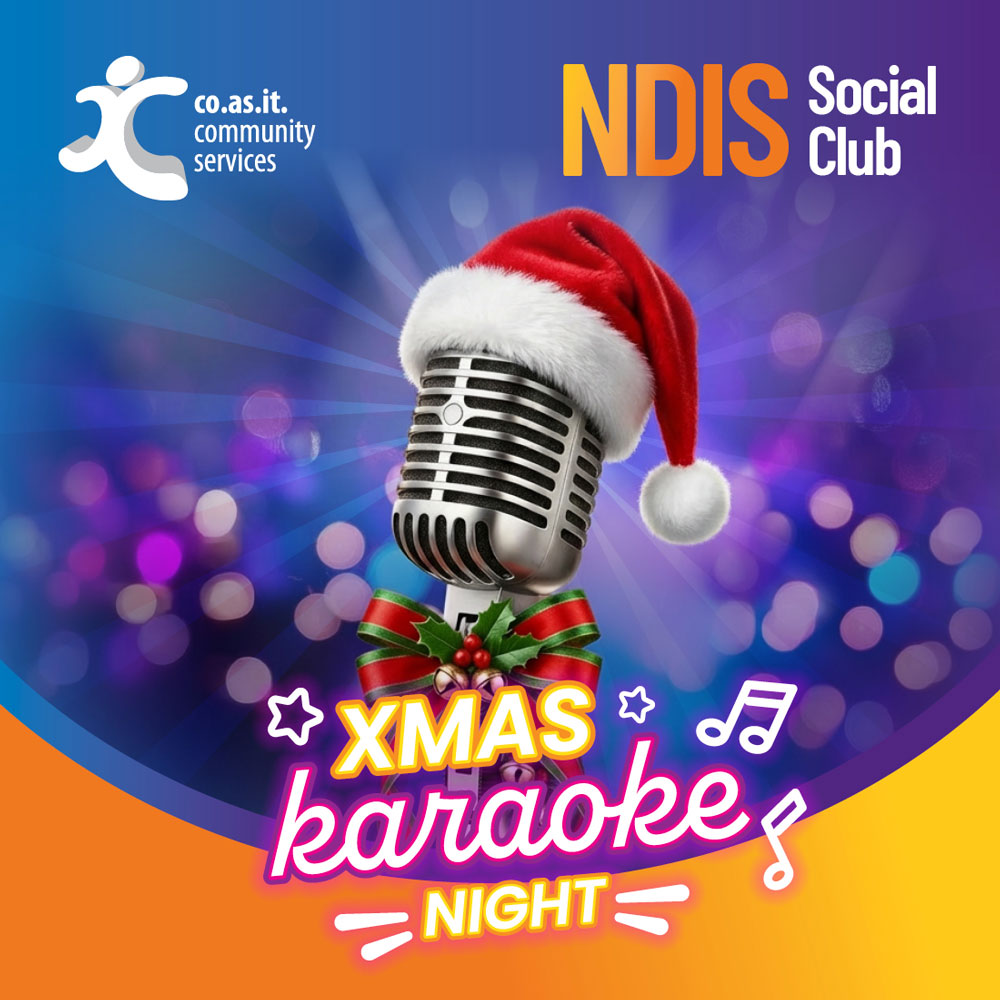 NDIS Social Club Event Christmas Karaoke Night