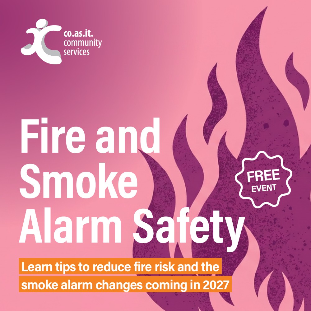 CoAsIt Community Services - Fire and Smoke Alarm Safety Information Session in Brisbane